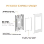 BRATECK επιτοίχια βάση tablet PAD34-01, αντικλεπτική, 9.7-11", λευκή - Image 3