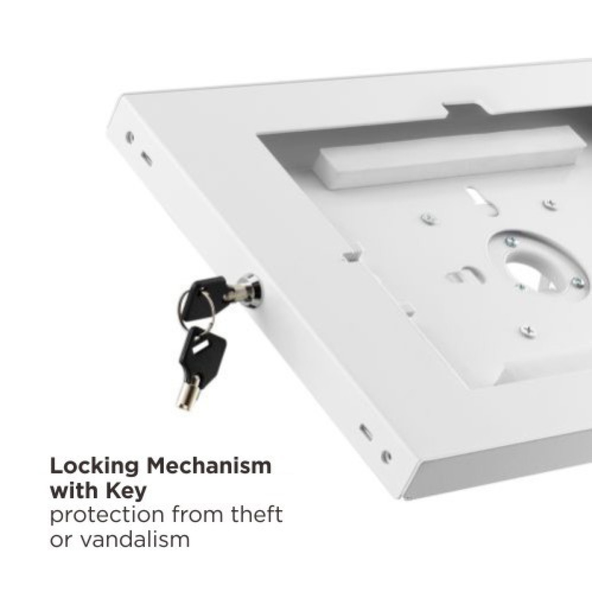 BRATECK επιτοίχια βάση tablet PAD34-01, αντικλεπτική, 9.7-11", μαύρη - Image 4