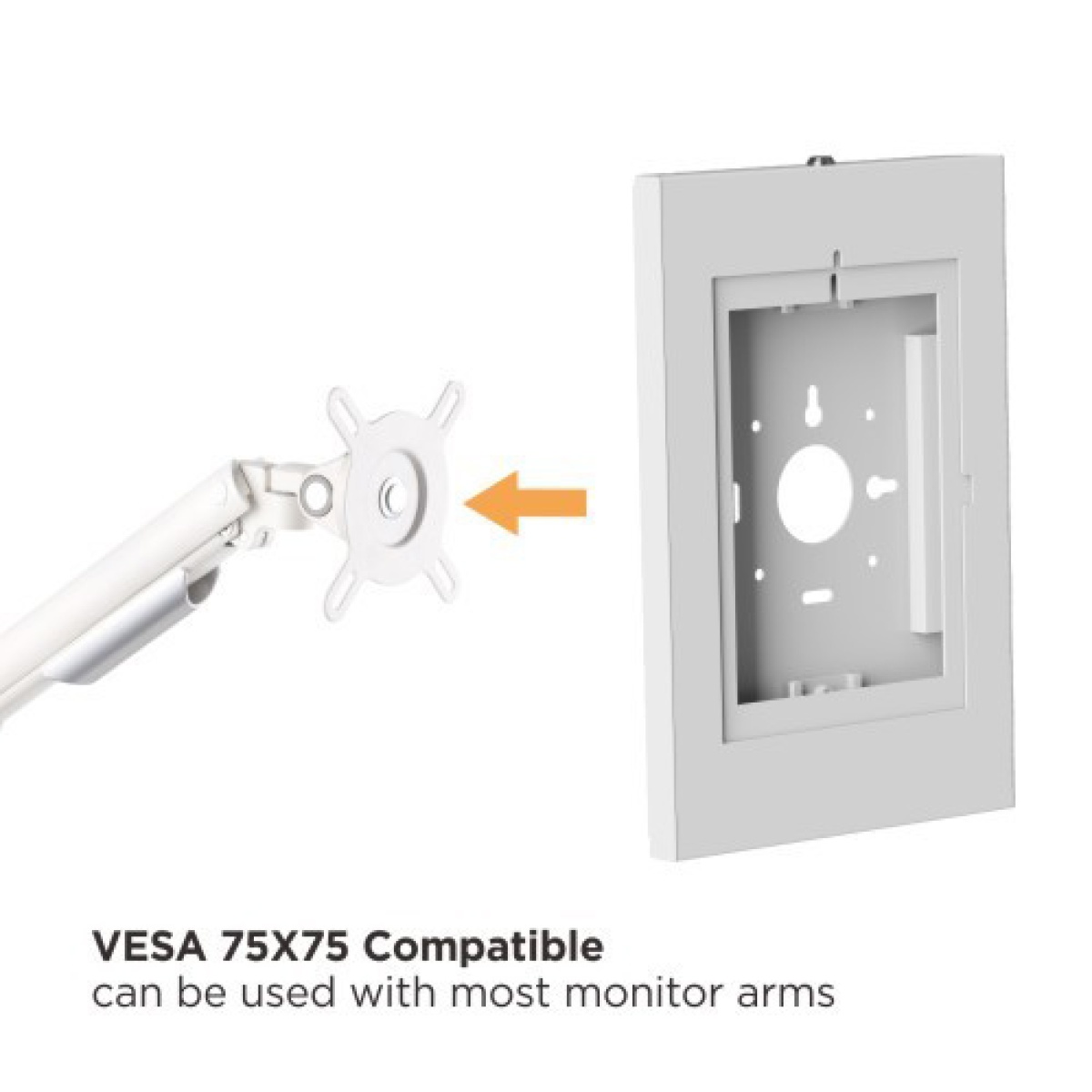 BRATECK επιτοίχια βάση tablet PAD34-01, αντικλεπτική, 9.7-11", μαύρη - Image 5