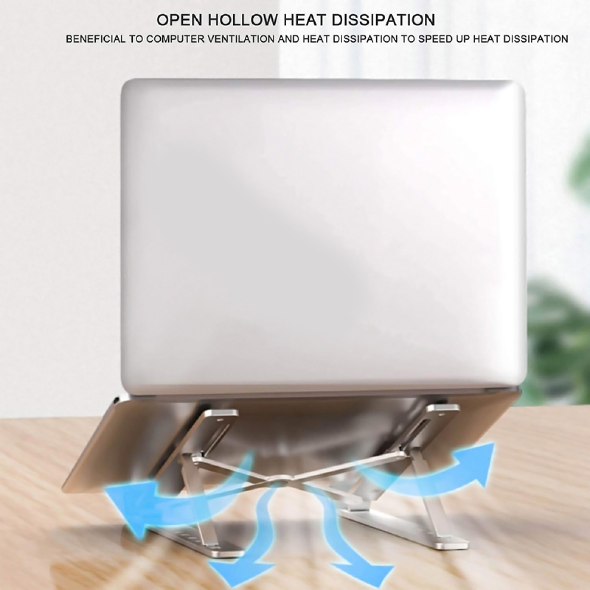 POWERTECH μεταλλική βάση laptop PT-1160, έως 18", foldable, ασημί - Image 6