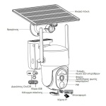 POWERTECH smart ηλιακή κάμερα PT-1177, 4MP, WiFi, SD, PTZ, IP65 - Image 3