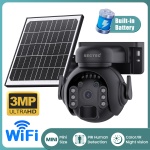SECTEC smart ηλιακή κάμερα ST-515C-3M-5W-BK, 3MP, WiFi, SD, PTZ, IP65 - Image 2