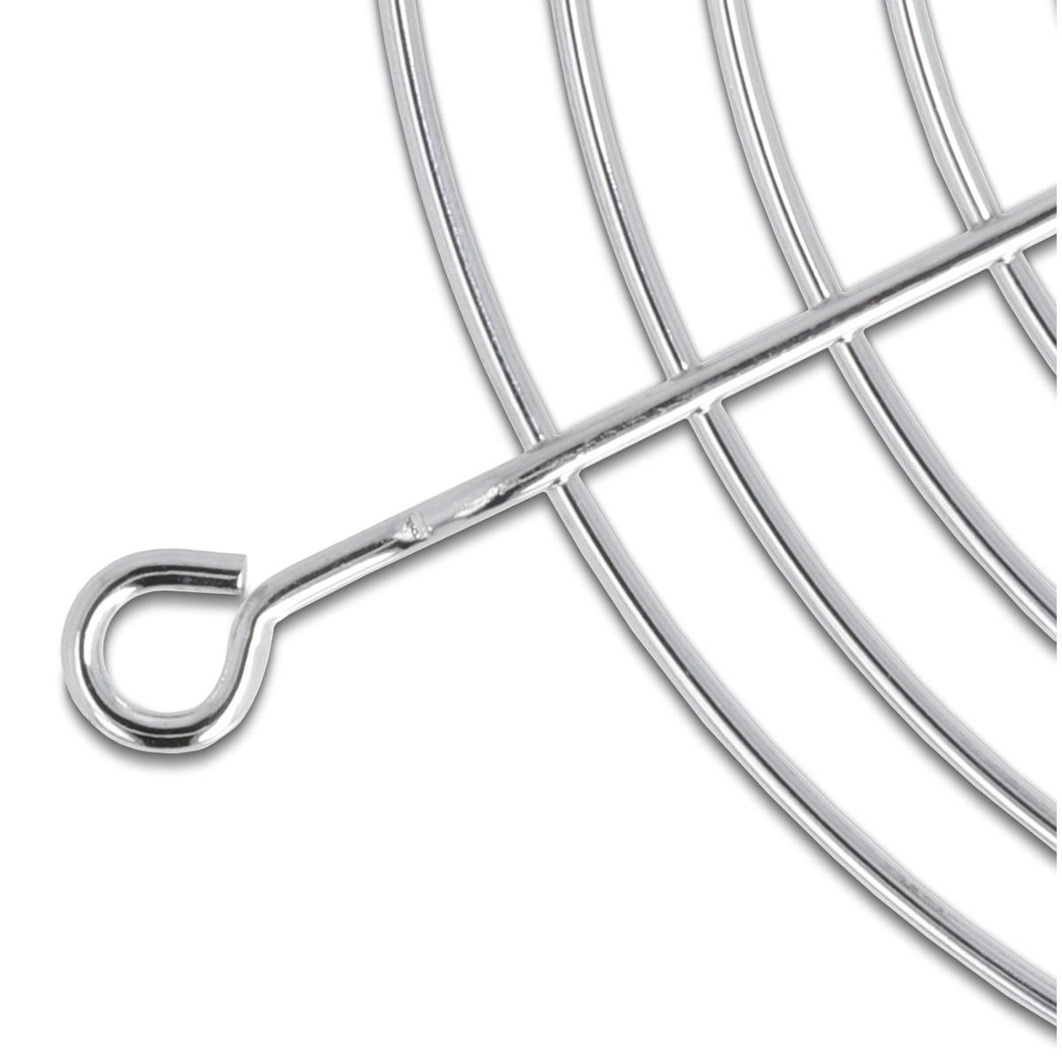 DELOCK σχάρα για 80mm ανεμιστήρα 67306, μεταλλική, ασημί - Image 2