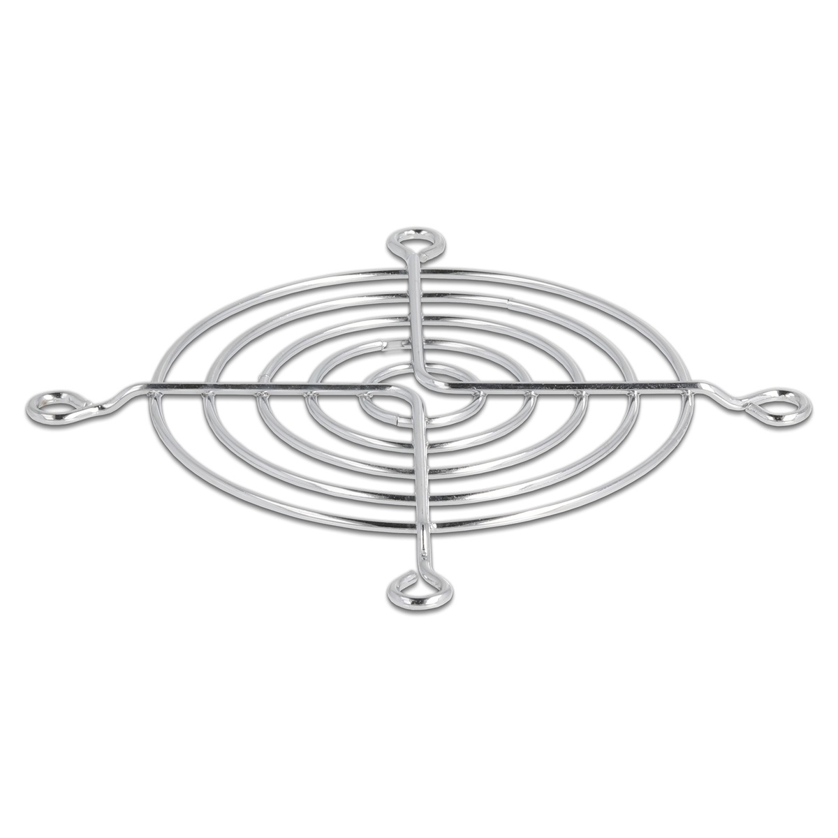 DELOCK σχάρα για 80mm ανεμιστήρα 67306, μεταλλική, ασημί - Image 1