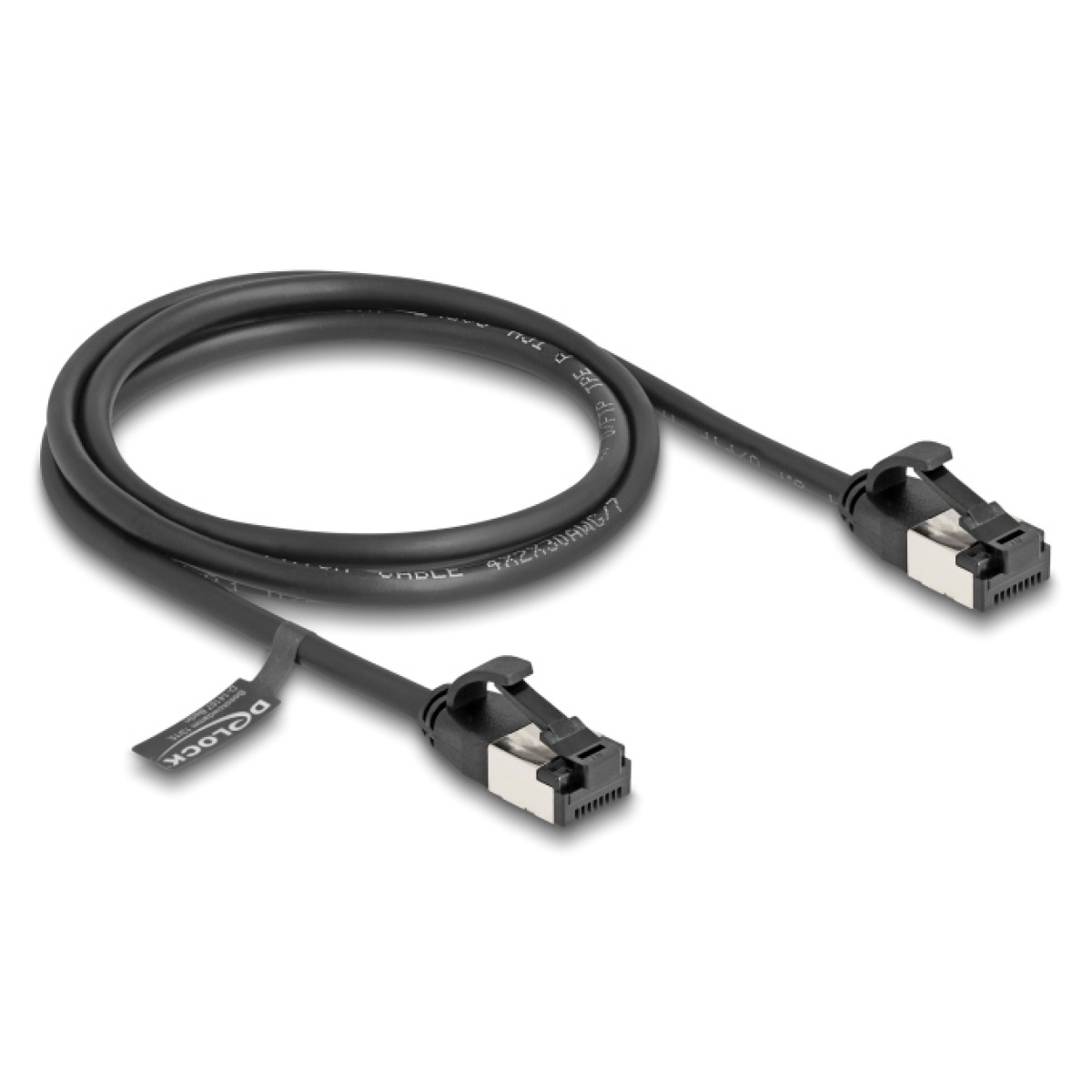 DELOCK καλώδιο δικτύου 80183, CAT 8.1 U/FTP, 40Gbps, 1m, μαύρο - Image 1