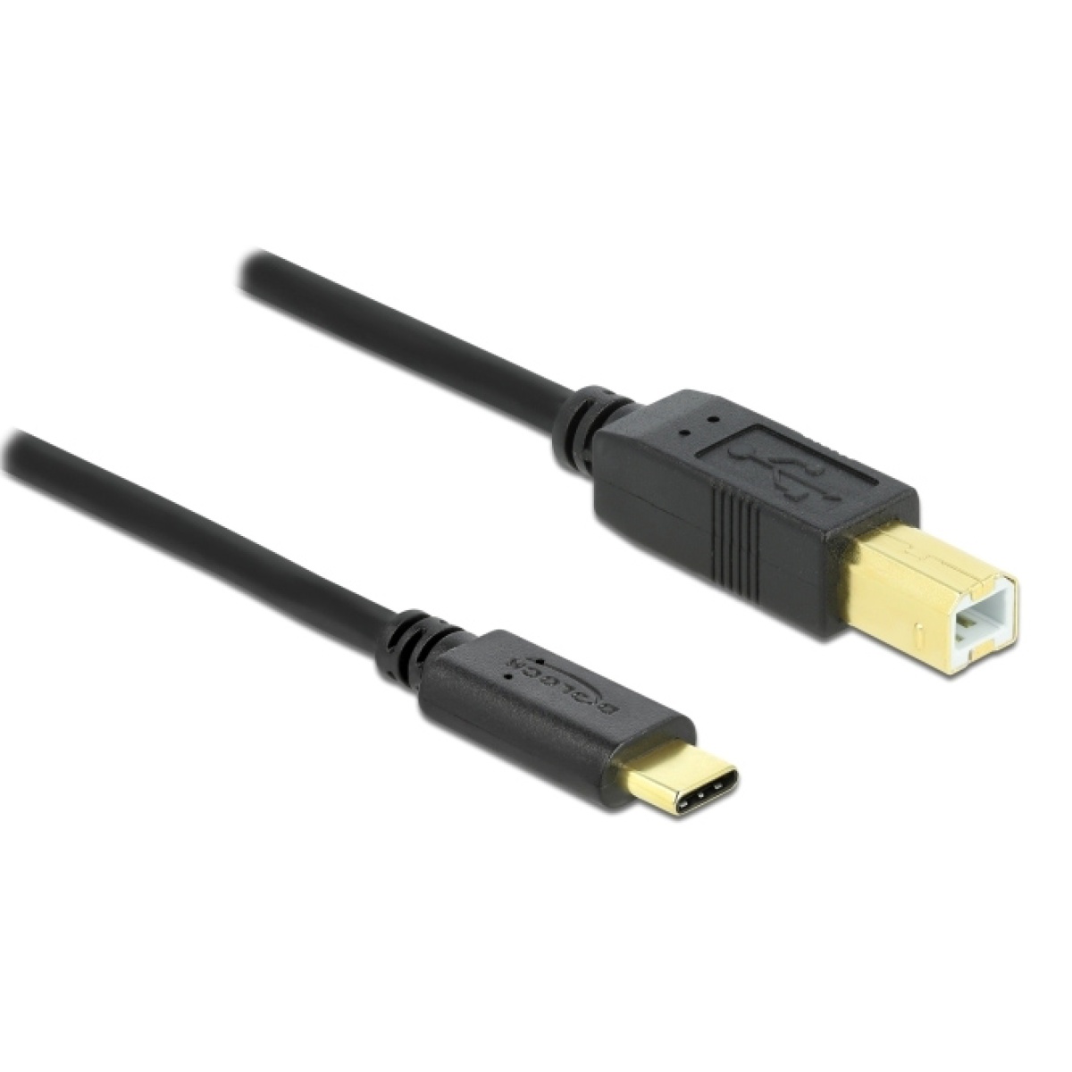 DELOCK καλώδιο USB-C σε USB Type B 83601, 1m, μαύρο - Image 1