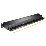 GOOBAY patch panel 90854, 19"/1U, 24x ports, CAT 6a STP, μαύρo - Image 2