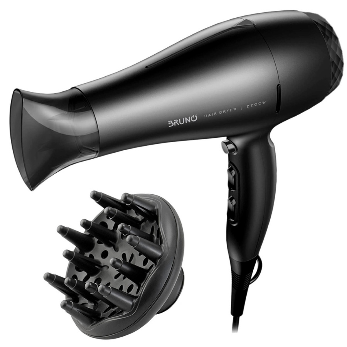 BRN-0154 BRUNO σεσουάρ μαλλιών BRN-0154, 2200W, με φυσούνα, μαύρο - Image 1