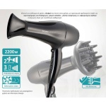 BRUNO σεσουάρ μαλλιών BRN-0154, 2200W, με φυσούνα, μαύρο - Image 3