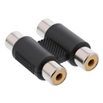 POWERTECH αντάπτορας 2x RCA θηλυκό σε θηλυκό CAB-R022, μαύρος