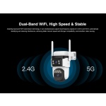 VSTARCAM smart ηλιακή κάμερα CB621DR, dual lens, 3MP, WiFi, SD, PTZ, IP66 - Image 10