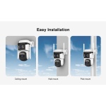 VSTARCAM smart ηλιακή κάμερα CB621DR, dual lens, 3MP, WiFi, SD, PTZ, IP66 - Image 12