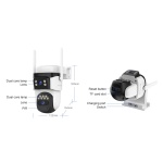 VSTARCAM smart ηλιακή κάμερα CB621DR, dual lens, 3MP, WiFi, SD, PTZ, IP66 - Image 13