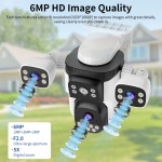 VSTARCAM smart κάμερα CS621SR, triple lens, 2MP, WiFi, SD, PTZ, IP66 - Image 4