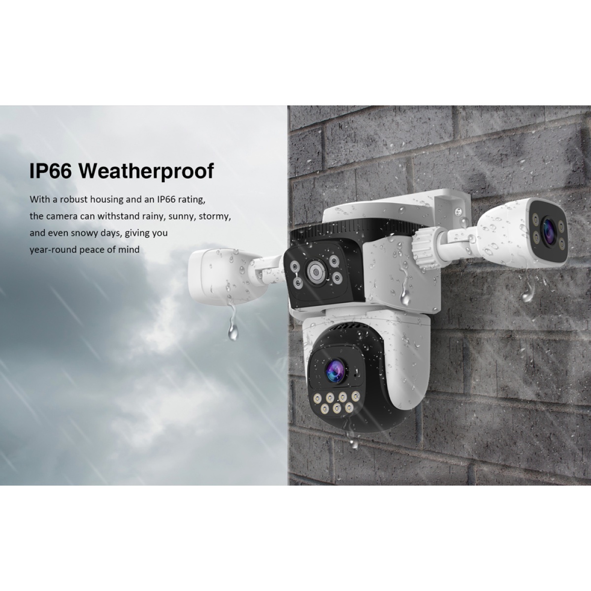 VSTARCAM smart κάμερα CS621SR, triple lens, 2MP, WiFi, SD, PTZ, IP66 - Image 6