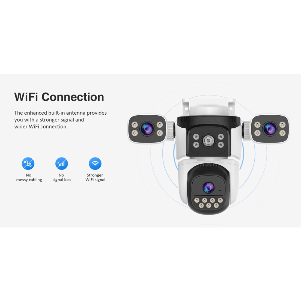 VSTARCAM smart κάμερα CS621SR, triple lens, 2MP, WiFi, SD, PTZ, IP66 - Image 8