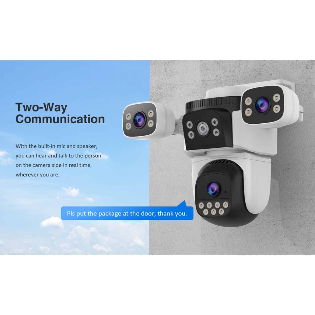 VSTARCAM smart κάμερα CS621SR, triple lens, 2MP, WiFi, SD, PTZ, IP66 - Image 9