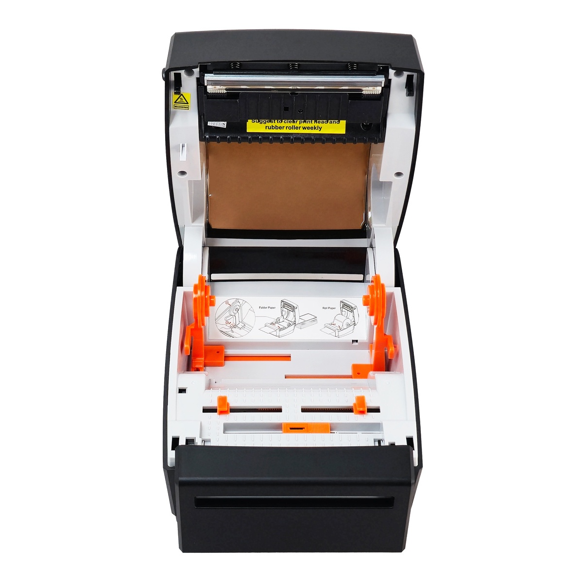 POWERTECH θερμικός εκτυπωτής ετικετών PT-1510, USB/Ethernet/Serial, auto cutter, μαύρος - Image 2