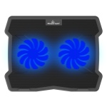 POWERTECH Βάση & ψύξη laptop PT-930, έως 15.6", 2x 125mm fan, LED, μαύρο - Image 3