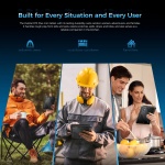 OUKITEL tablet RT3 Plus, 8", 4/128GB, 4G, 11000mAh, IP68/IP69K, μαύρο - Image 9