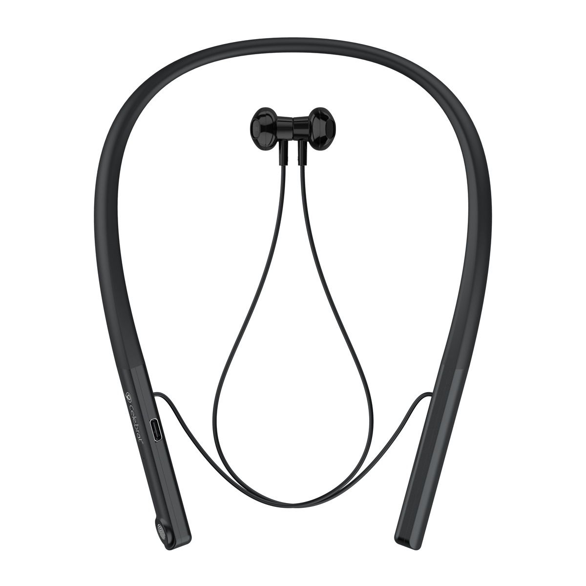 CELEBRAT earphones SE2 με μαγνήτη, Bluetooth, 14mm, 280mAh, μαύρα - Image 2