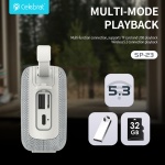 CELEBRAT φορητό ηχείο SP-23, 5W, Bluetooth, 1200mAh, μαύρο - Image 6