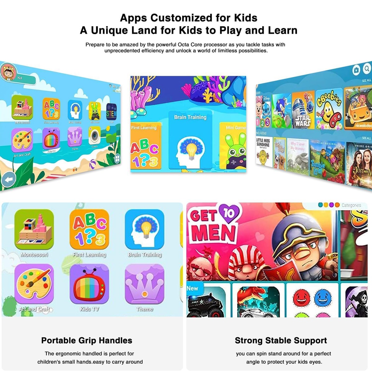 DOOGEE tablet T20 Mini Kids, 8.4", 4/128GB, 4G, Android 13, 5060mAh, κίτρινο - Image 3