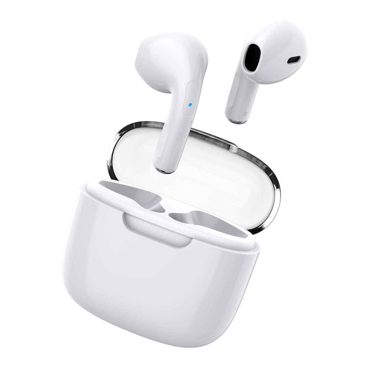 W52-WH CELEBRAT earphones με θήκη φόρτισης W52, True Wireless, Φ13mm, λευκά - Image 1