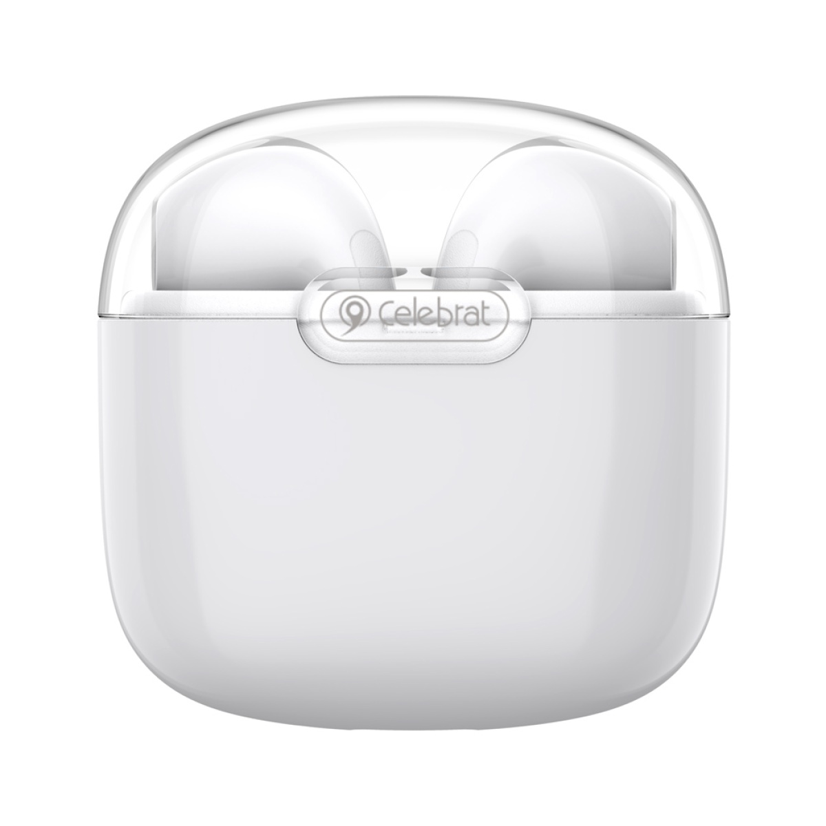 CELEBRAT earphones με θήκη φόρτισης W52, True Wireless, Φ13mm, λευκά - Image 3