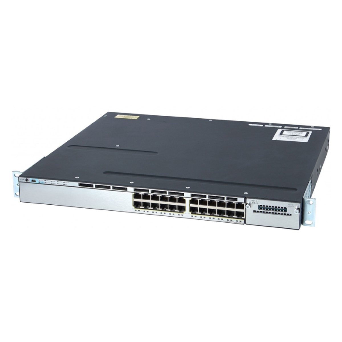 WS-C3750X-24P-S CISCO used Catalyst Switch 3750-X, 24 ports PoE, 1x PSU, managed - Image 1