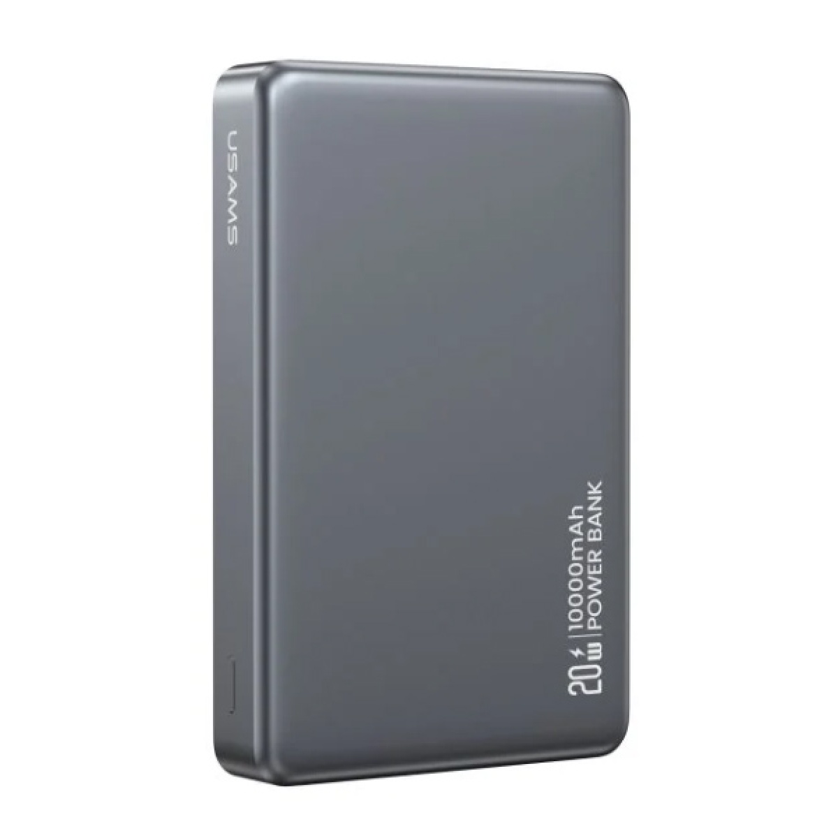 USAMS power bank CD242, magnetic wireless, USB-C έξοδος, 10000mAh, 20W, γκρι - Image 1