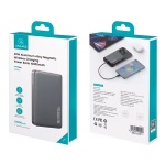 USAMS power bank CD242, magnetic wireless, USB-C έξοδος, 10000mAh, 20W, γκρι - Image 6
