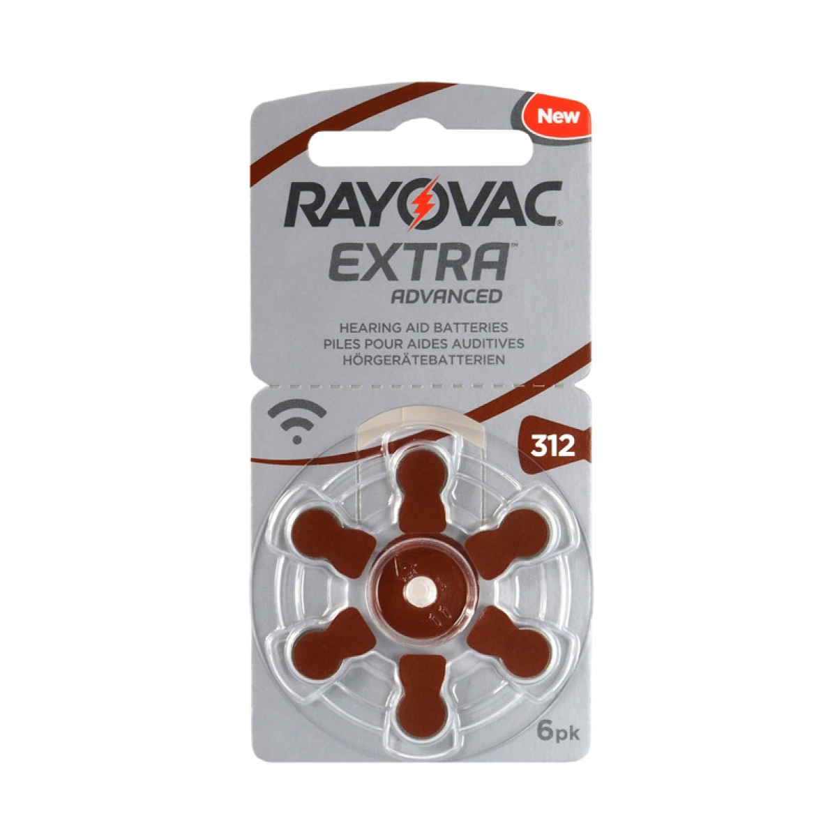 RAYOVAC μπαταρίες ακουστικών βαρηκοΐας 312MF, mercury free, 1.4V, 6τμχ - Image 1