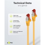 GOOBAY καλώδιο δικτύου 68299, CAT 6 S/FTP, copper, 250MHz, 0.50m, κίτρινο - Image 6