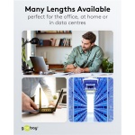 GOOBAY καλώδιο δικτύου 71546, CAT 6 U/UTP, slim, copper, 250MHz, 0.25m, γκρι - Image 6