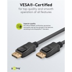 GOOBAY καλώδιο DisplayPort 74778, VESA Certified, 8K/60Hz, 32.4 Gbps, 2m, μαύρο - Image 3