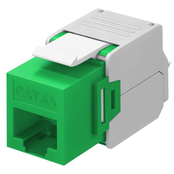 GOOBAY Keystone module RJ45 CAT 6A 90687, UTP, πράσινο