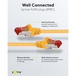 GOOBAY καλώδιο δικτύου 92453, CAT 6 S/FTP, copper, 250MHz, 0.15m, κίτρινο - Image 3