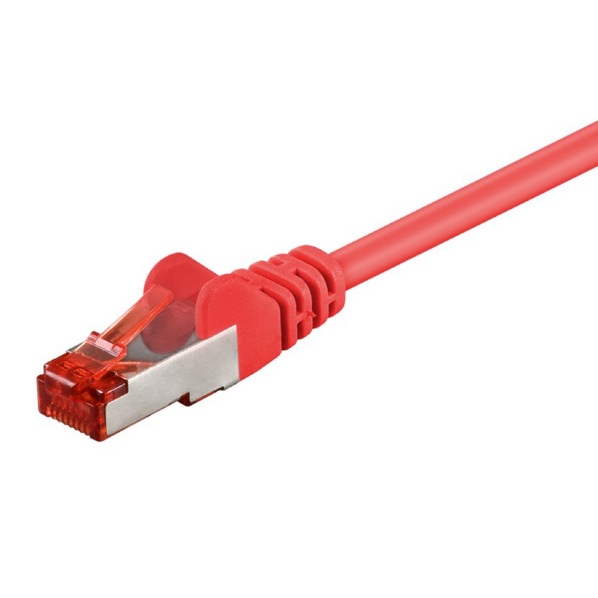 GOOBAY καλώδιο δικτύου 92458, CAT 6 S/FTP, copper, 250MHz, 0.15m, κόκκινο - Image 1