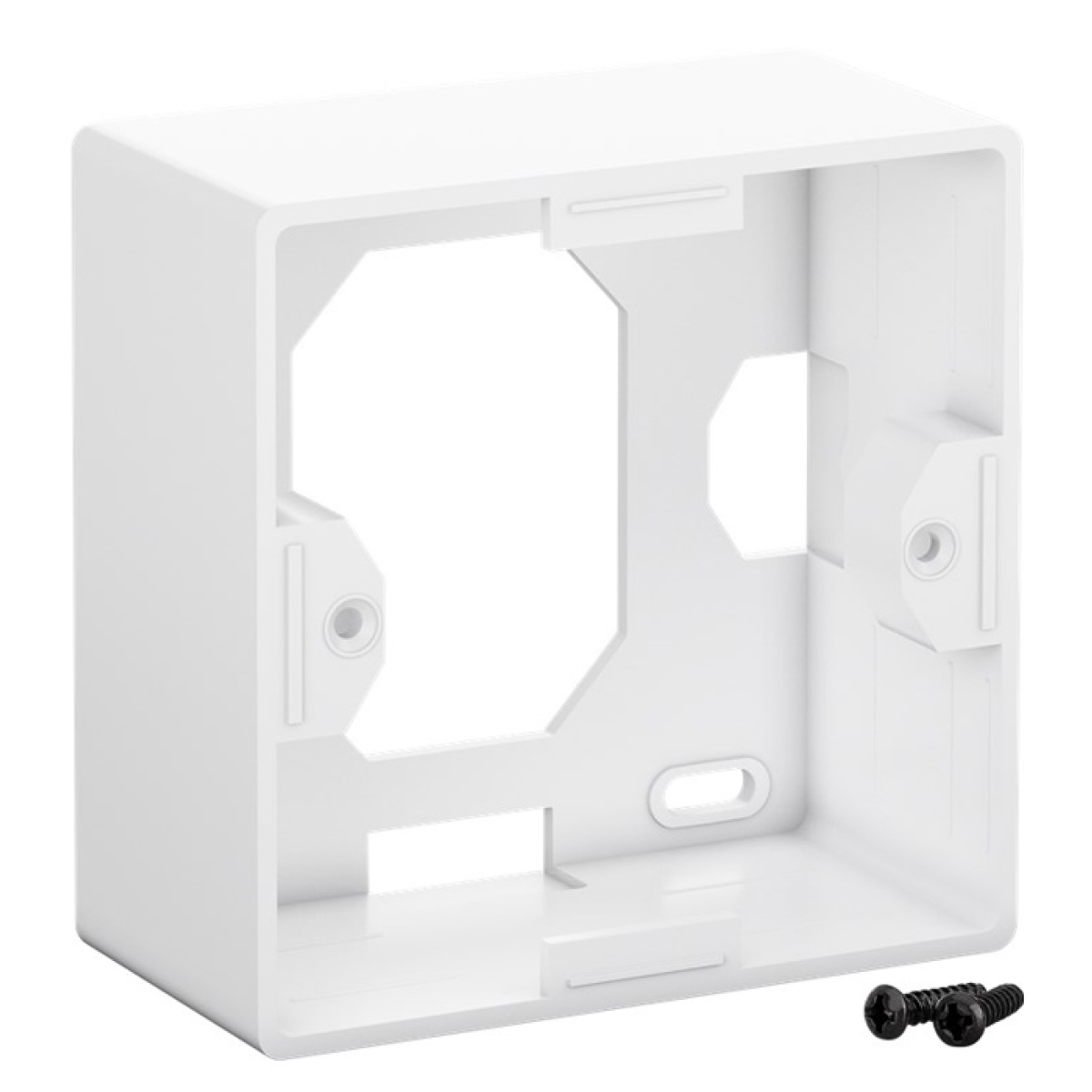 96502 GOOBAY οπίσθιο κουτί 96502 για πρίζα τοίχου Keystone, λευκό - Image 1