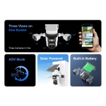 VSTARCAM smart ηλιακή κάμερα BG621SR, triple lens, 2MP, 4G, SD, PTZ, IP66 - Image 8