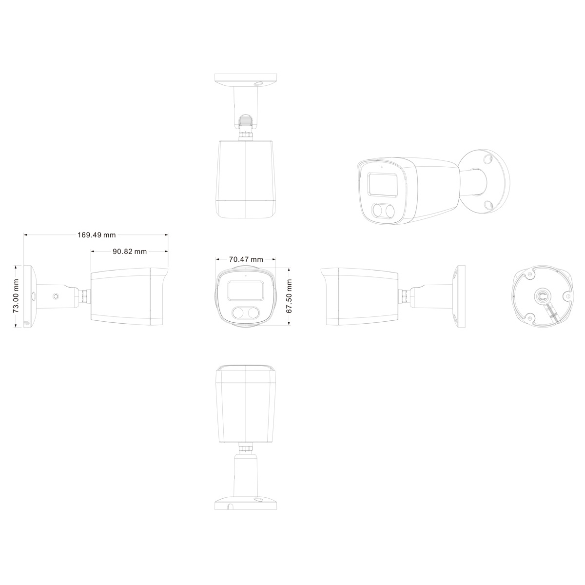 LONGSE IP κάμερα BMSC-2FCV2RC-28PMTF με μικρόφωνο, 2MP, 2.8mm, αδιάβροχη IP67, PoE - Image 3
