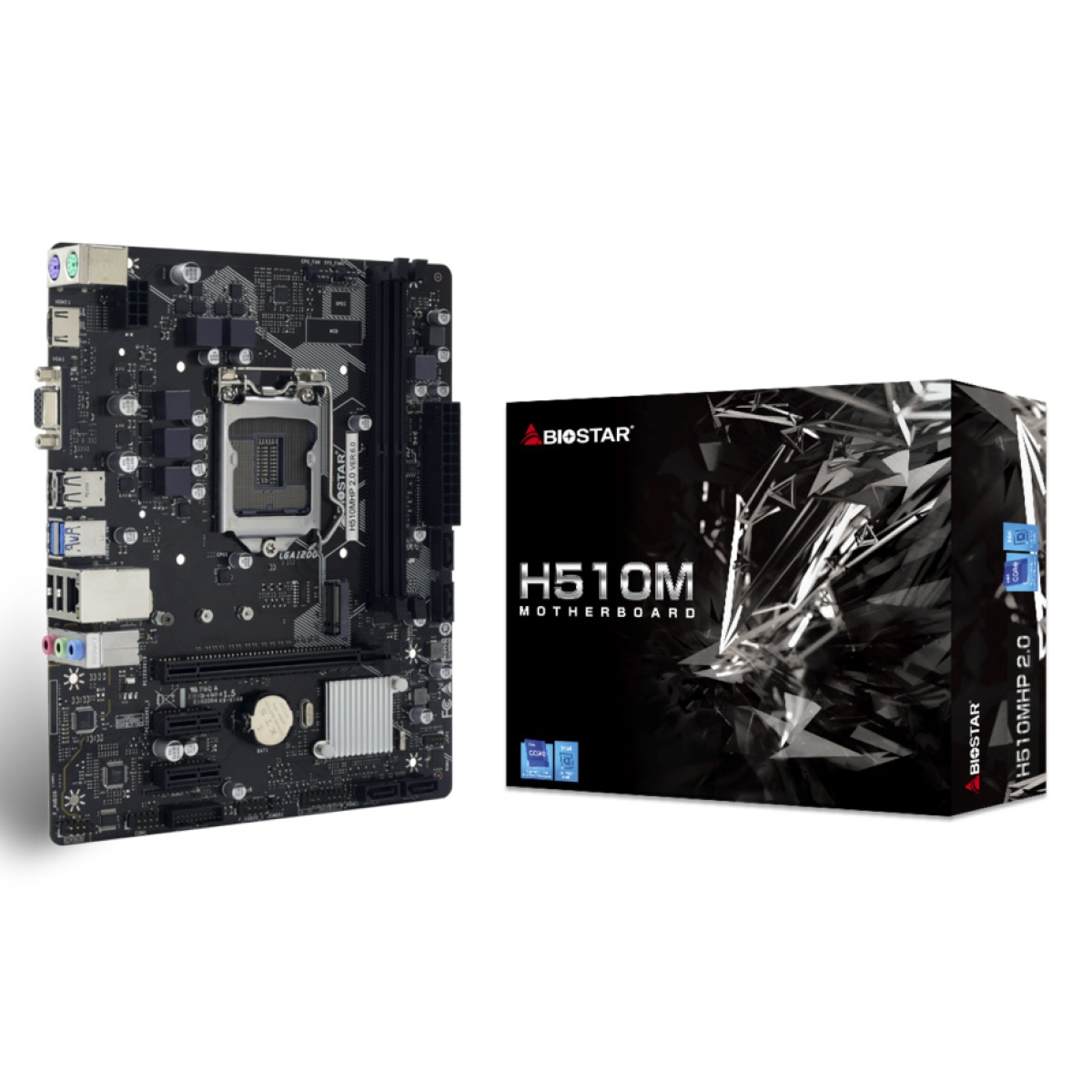 BIOSTAR μητρική H510MHP 2.0, 2x DDR4, s1200, USB 3.2, uATX, GbE, Ver. 6.0 - Image 4