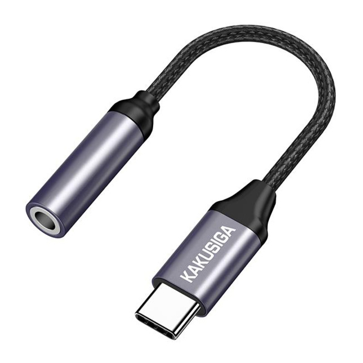 KAKUSIGA αντάπτορας USB-C σε 3.5mm KSC-428, γκρι - Image 1