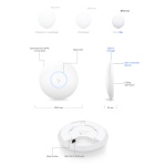 UBIQUITI Access Point UniFi U6+, WiFi 6, 3000Mbps, Dual band, PoE - Image 4
